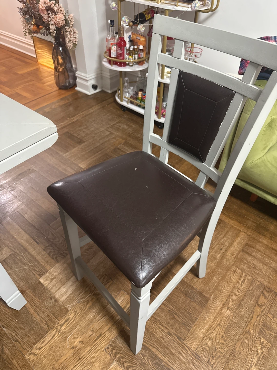 Gray Dining Table with 4 Chairs - photo 3