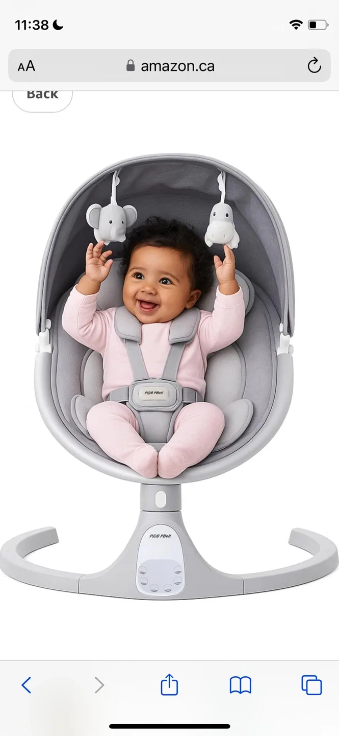P&Pbell Baby Swing with Bluetooth image indicator(5)