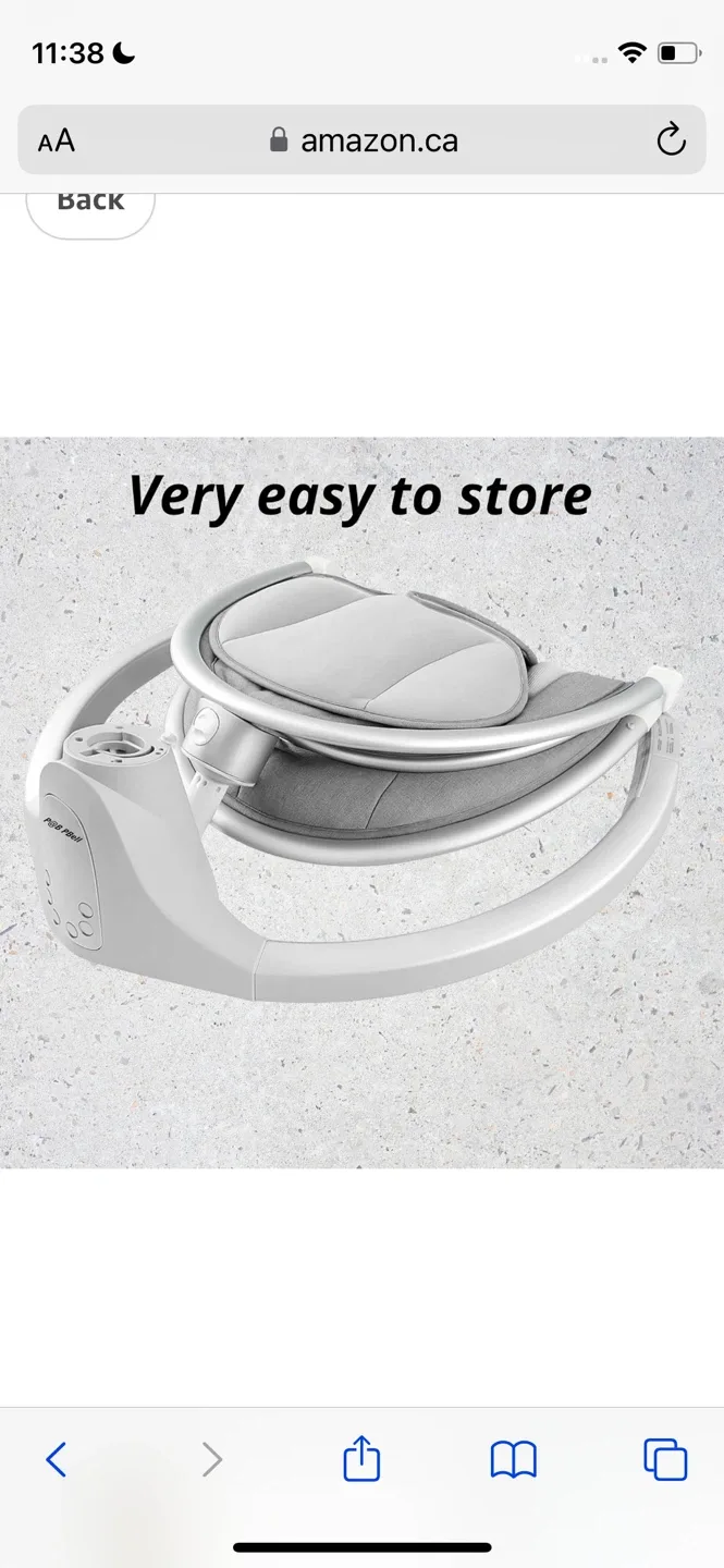 P&Pbell Baby Swing with Bluetooth image indicator(6)