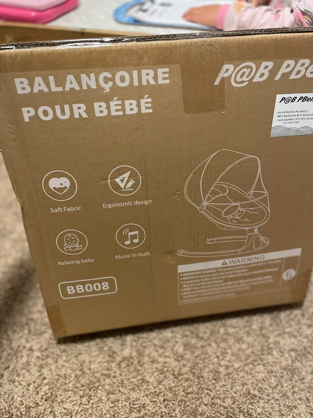 P&Pbell Baby Swing with Bluetooth image indicator(9)