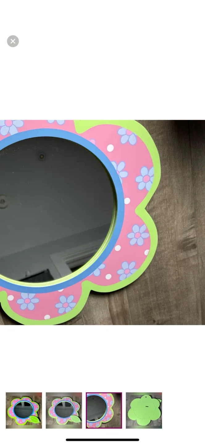 Y2K Groovy Colourful Flower-Shaped  Mirror image indicator(3)