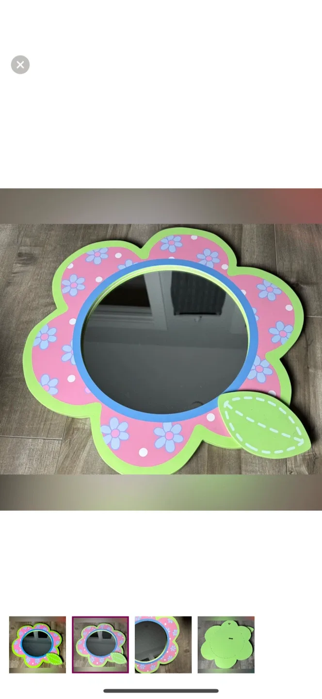 Y2K Groovy Colourful Flower-Shaped  Mirror image indicator(2)