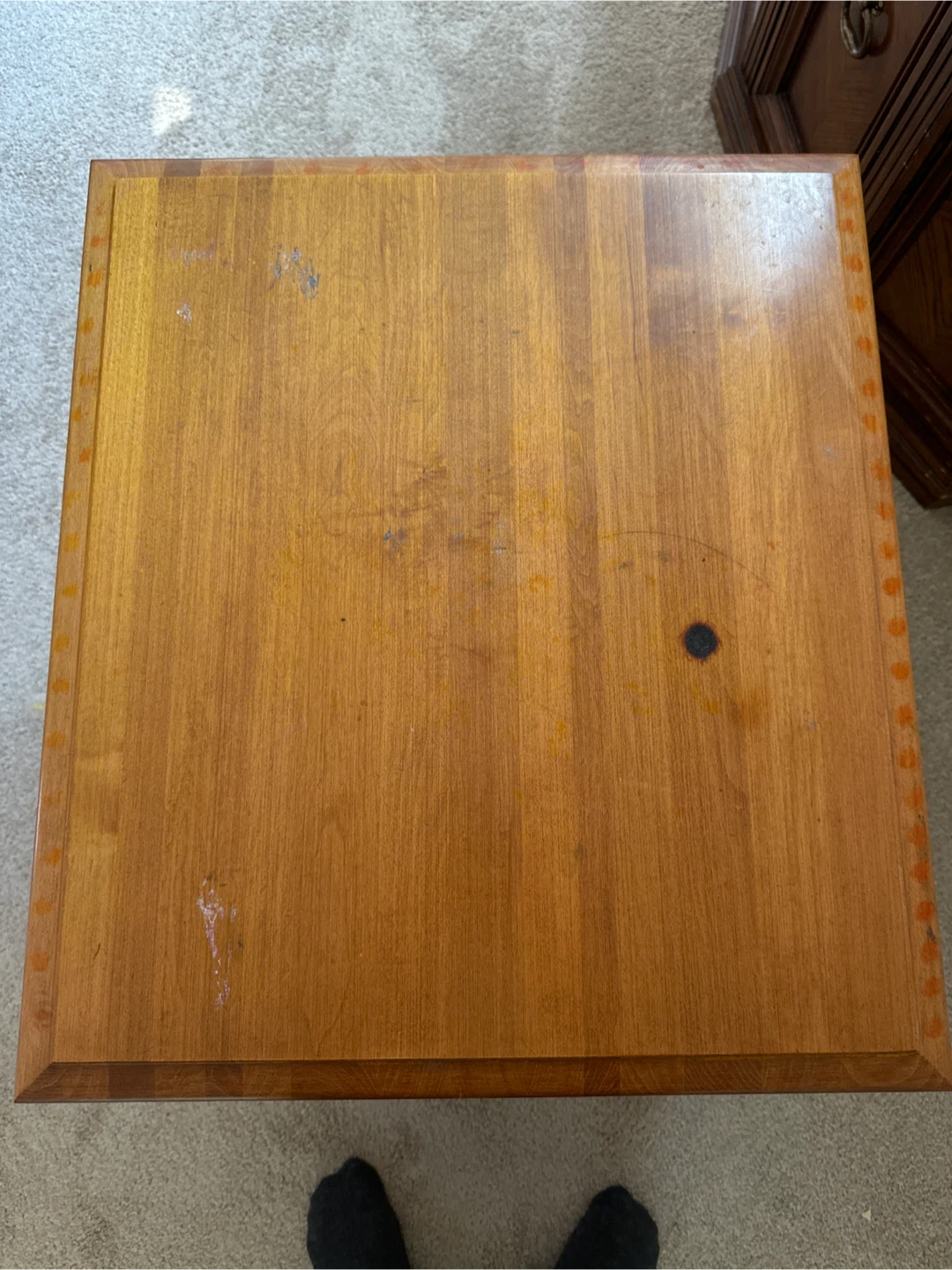Wooden Side Table with Drawer - photo 3