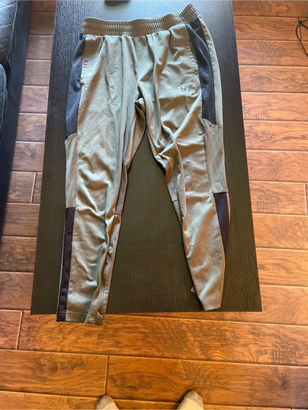 Puma Olive & Black Track Pants thumbnail