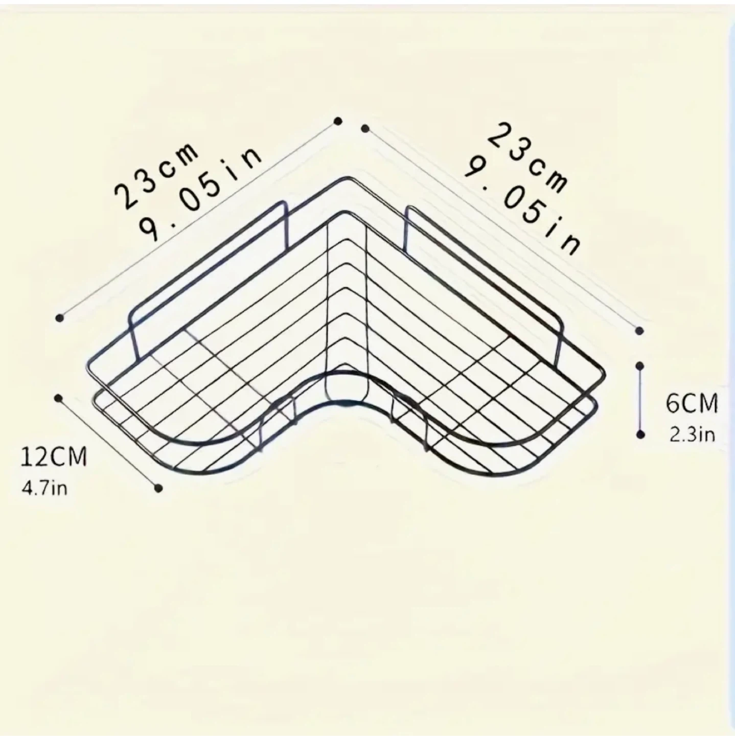 Black Corner Shower Shelf - New! - photo 3