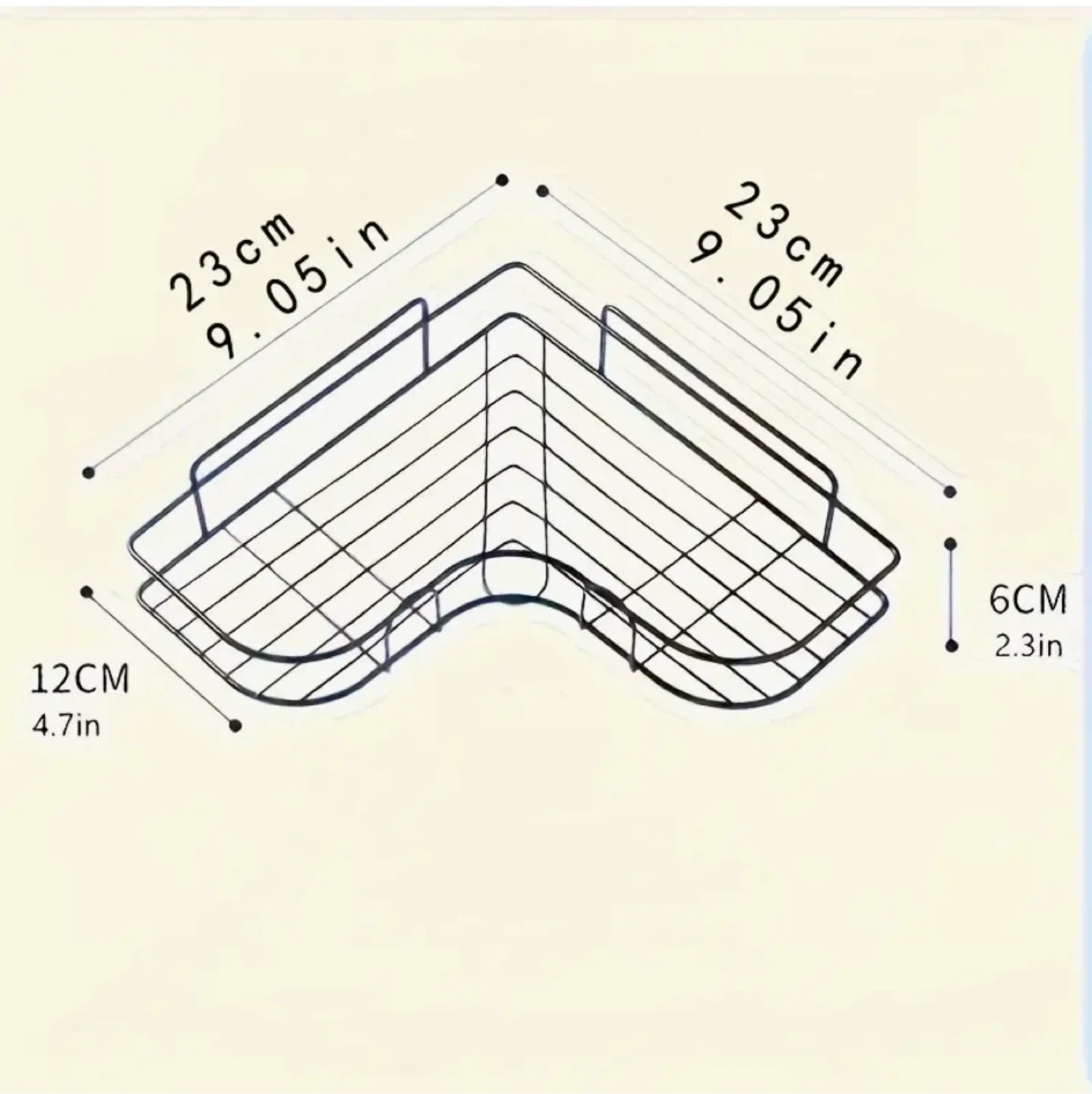 Black Corner Shower Shelf - New! image indicator(3)