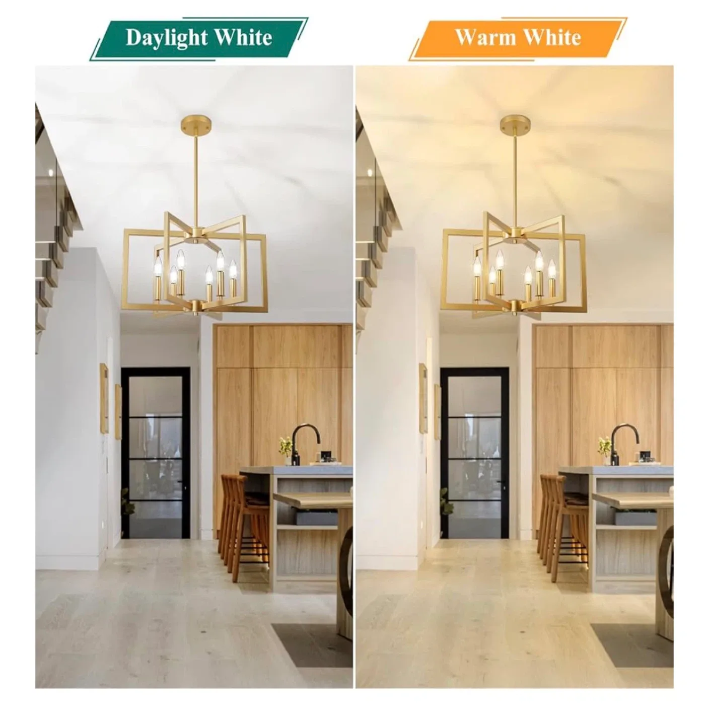 Bairth 6-Light Gold Chandelier image indicator(4)