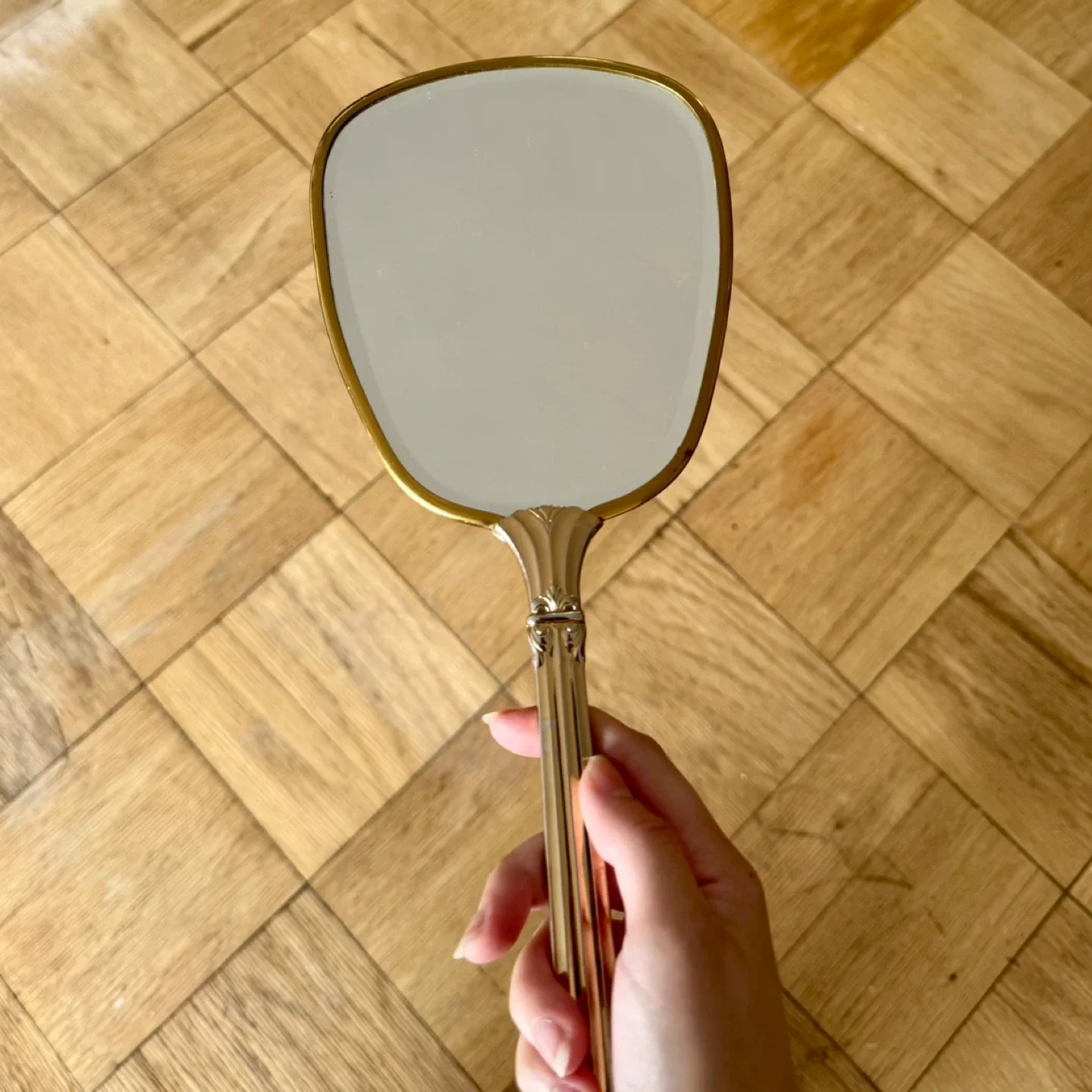 Gorgeous Vintage Handheld Mirror thumbnail