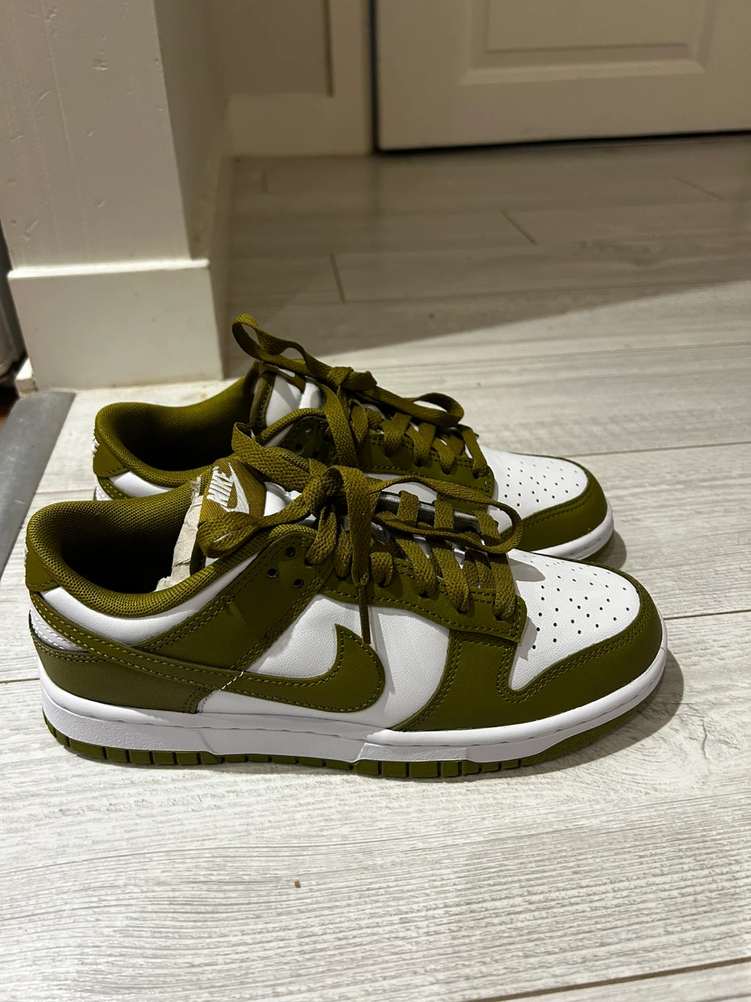 Nike Dunk Low Olive Green/White Shoes - photo 2