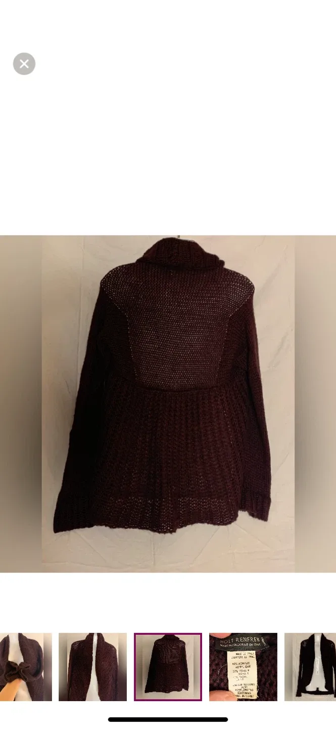 Holt Renfrew Cardigan - Acrylic/Mohair/Wool Blend image indicator(2)
