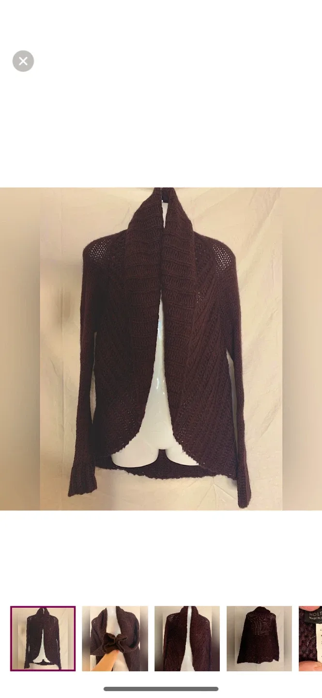 Holt Renfrew Cardigan - Acrylic/Mohair/Wool Blend thumbnail