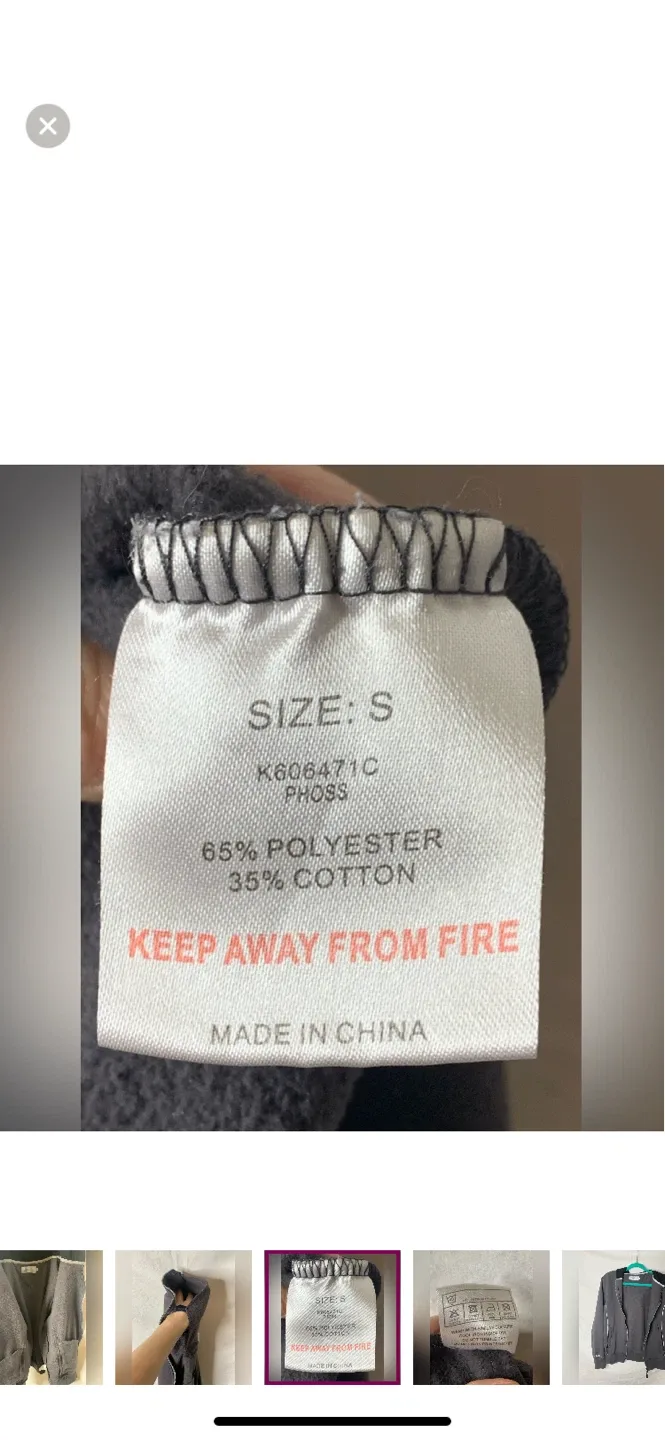 Kangol Grey Hoodie, Size Small image indicator(7)