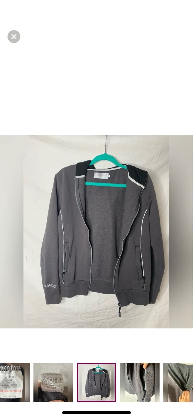 Kangol Grey Hoodie, Size Small image indicator(9)