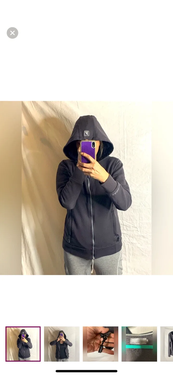 Kangol Grey Hoodie, Size Small thumbnail