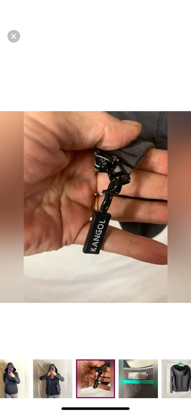 Kangol Grey Hoodie, Size Small image indicator(3)