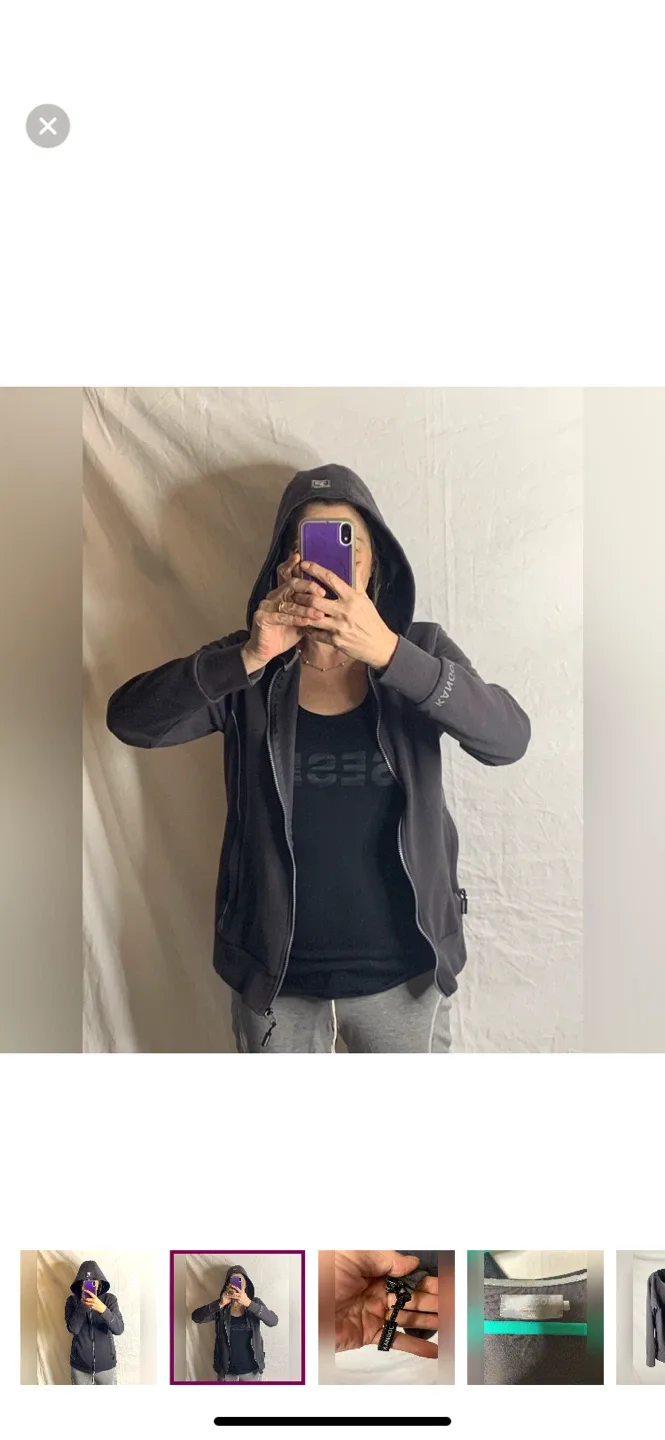 Kangol Grey Hoodie, Size Small image indicator(2)