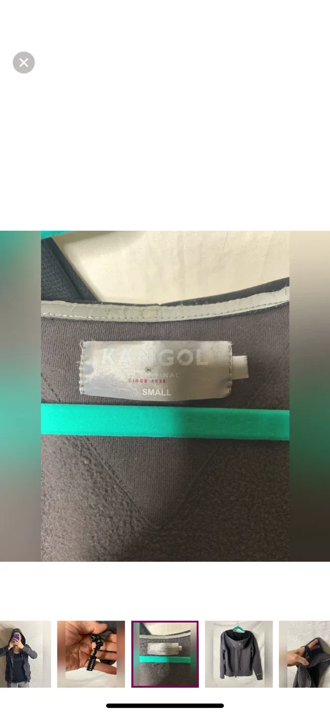 Kangol Grey Hoodie, Size Small image indicator(4)