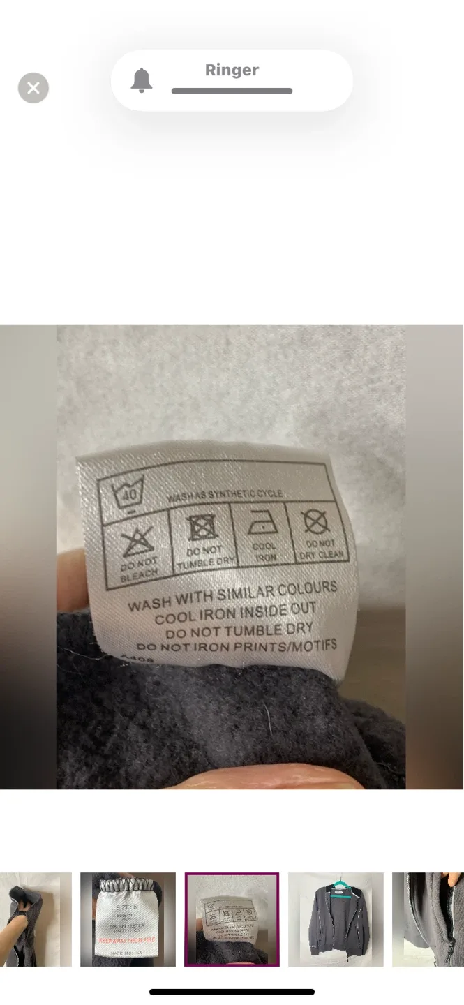 Kangol Grey Hoodie, Size Small image indicator(8)