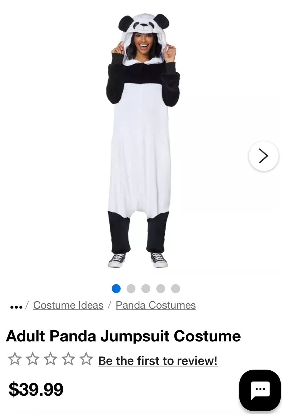 Adult Panda Jumpsuit Costume