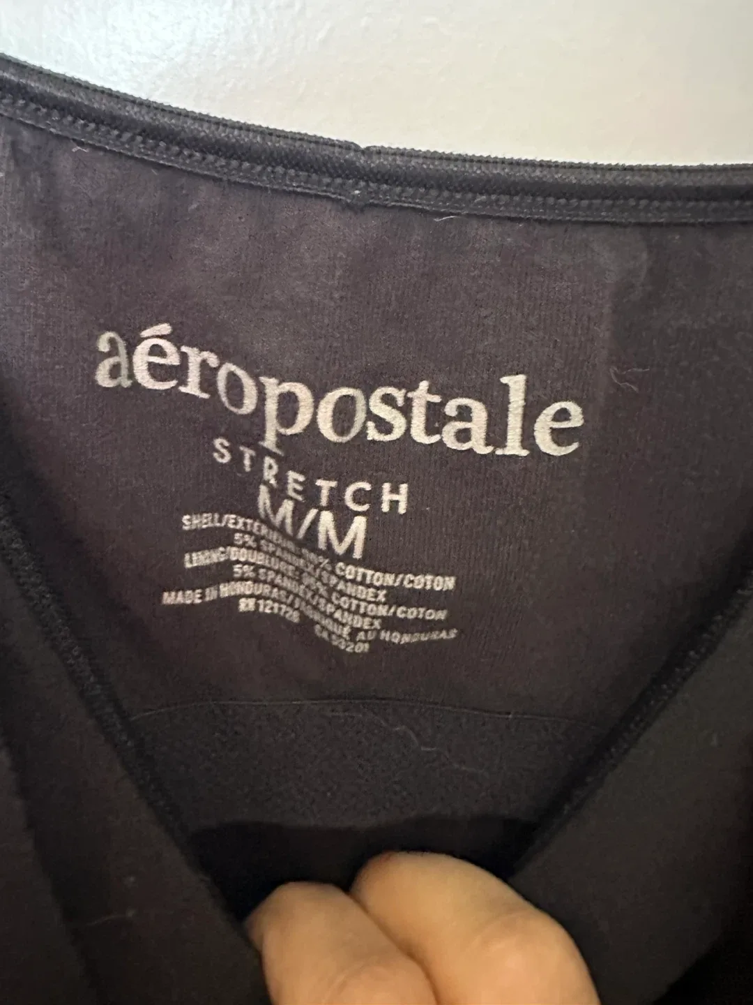 Aeropostale Black Stretch Tank Top - Size M image indicator(3)