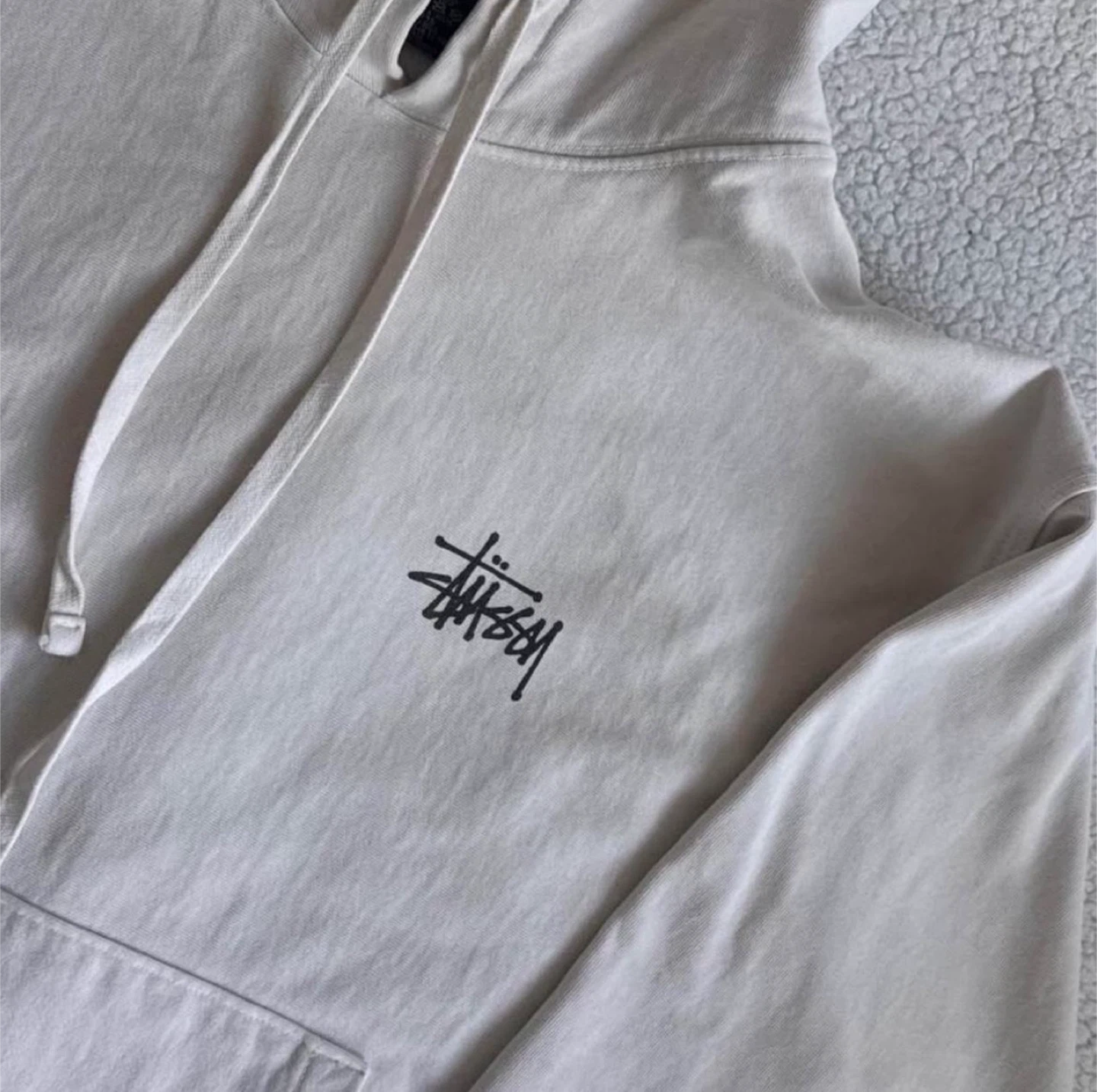 Stussy White Hoodie