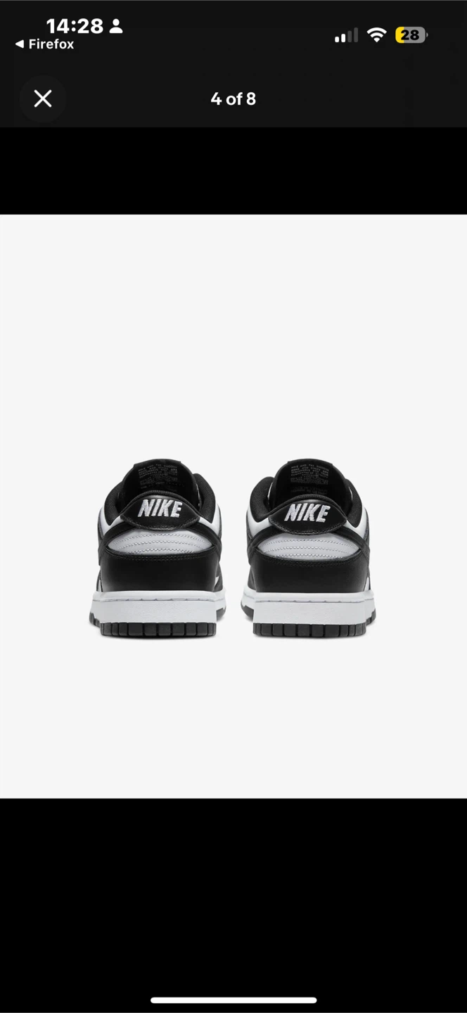 Nike Dunk Low Women's Shoes - Black/White - photo 3