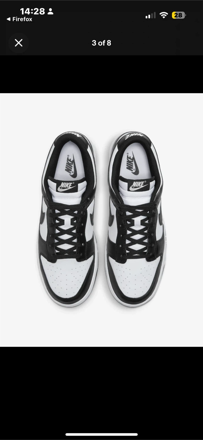 Nike Dunk Low Women's Shoes - Black/White - photo 4