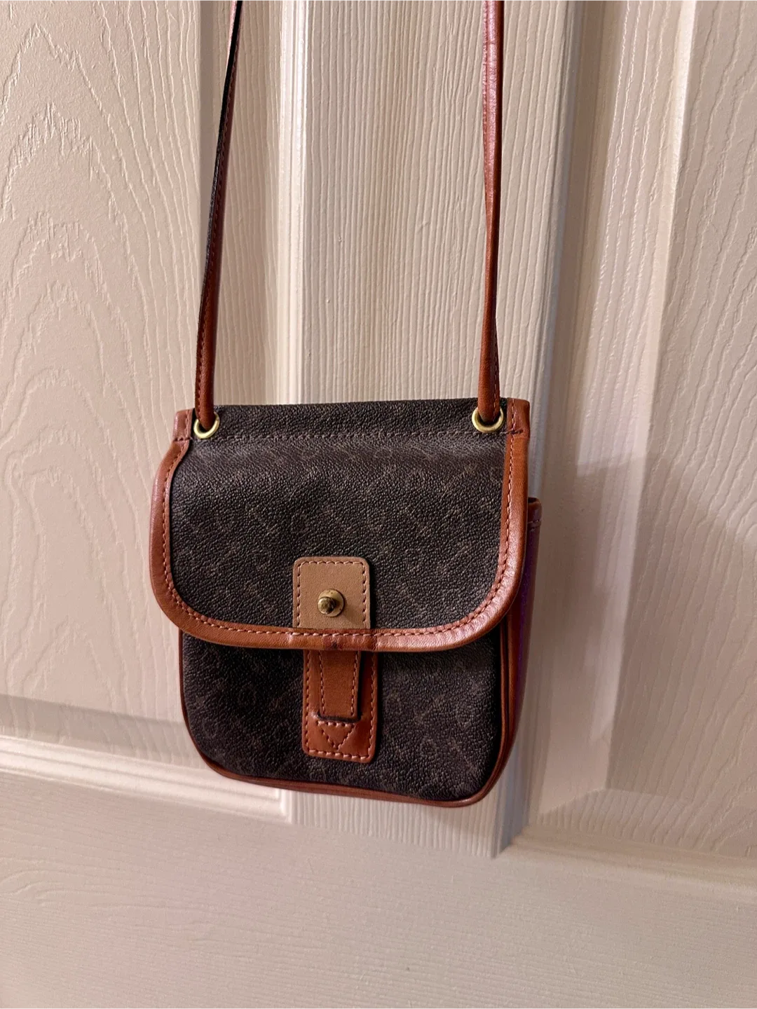 Why Brown Leather Mini Crossbody Bag image indicator(2)