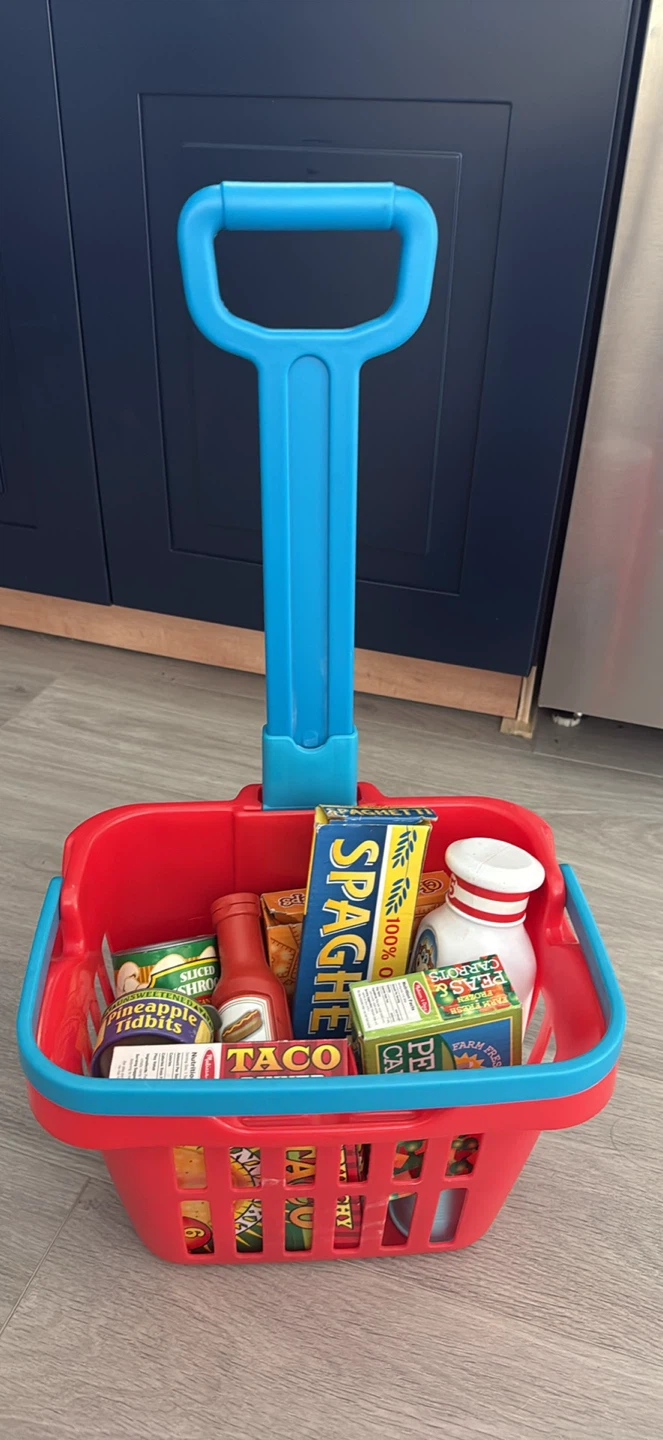Melissa & Doug  Grocery Basket Play Set