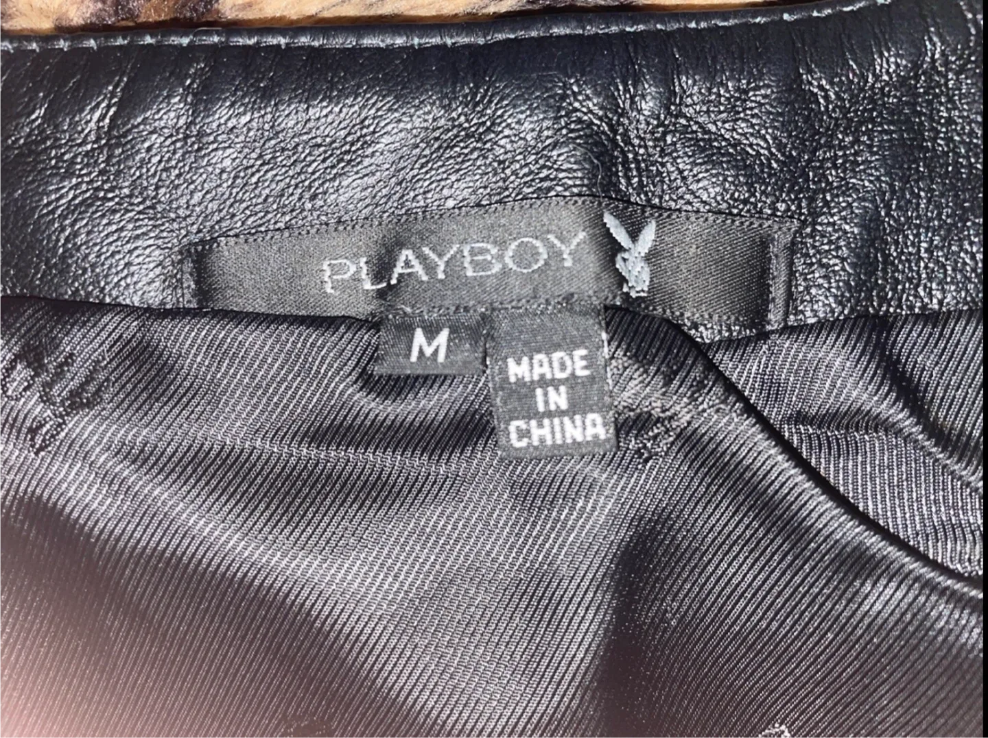 Vintage genuine leather Playboy skirt image indicator(3)