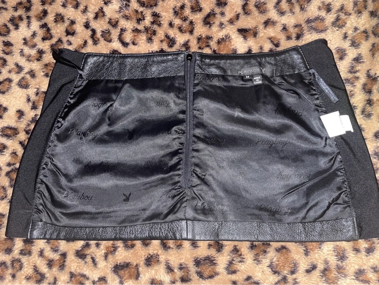 Vintage genuine leather Playboy skirt image indicator(4)