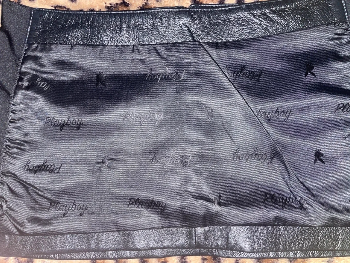 Vintage genuine leather Playboy skirt image indicator(5)