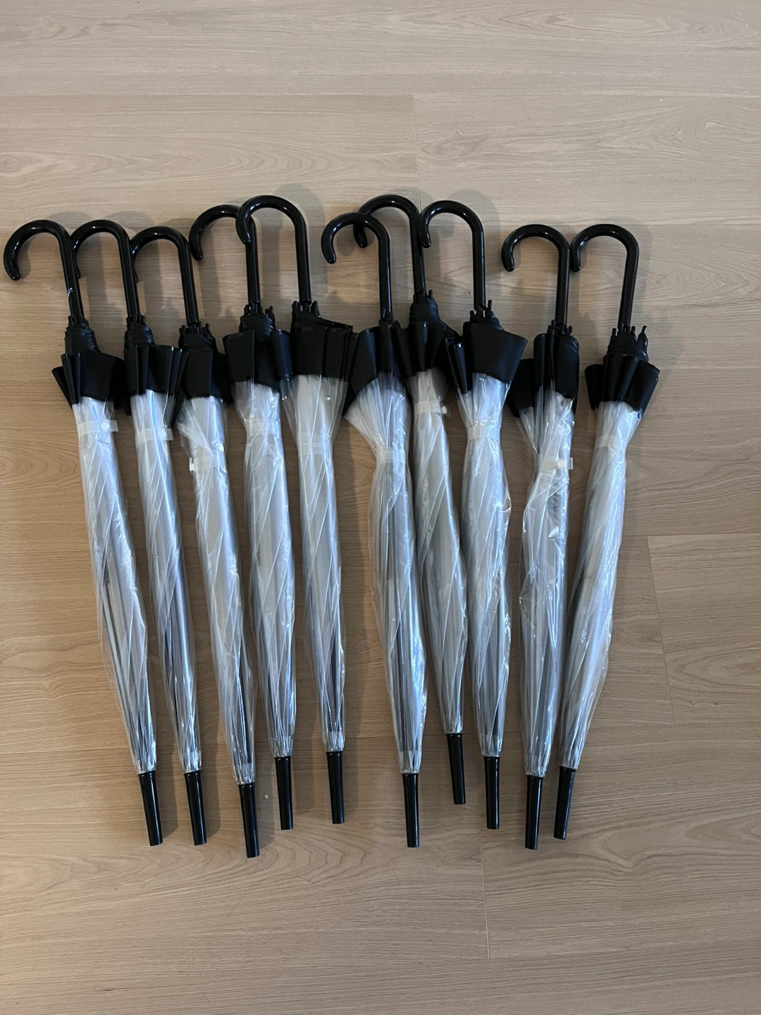 Clear Umbrellas - Set of 10