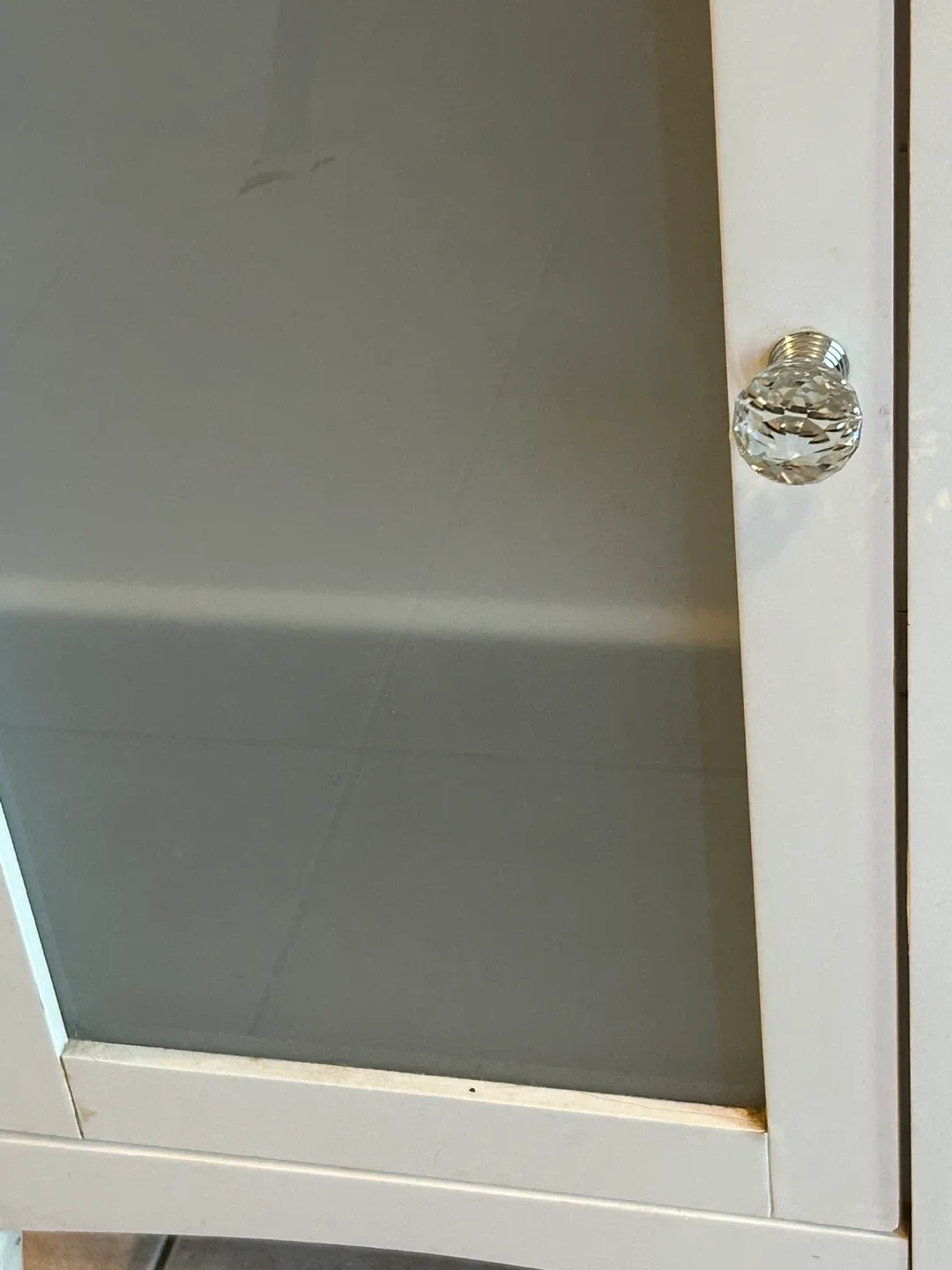 White Cabinet with Glass Door image indicator(3)