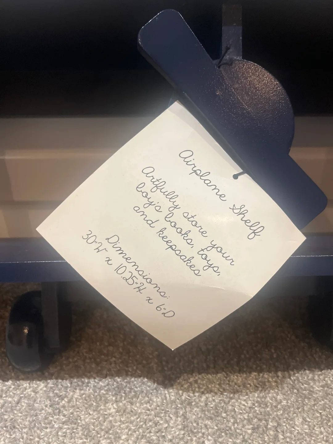 Airplane Shelf 30" x 10.25" x 6" image indicator(2)