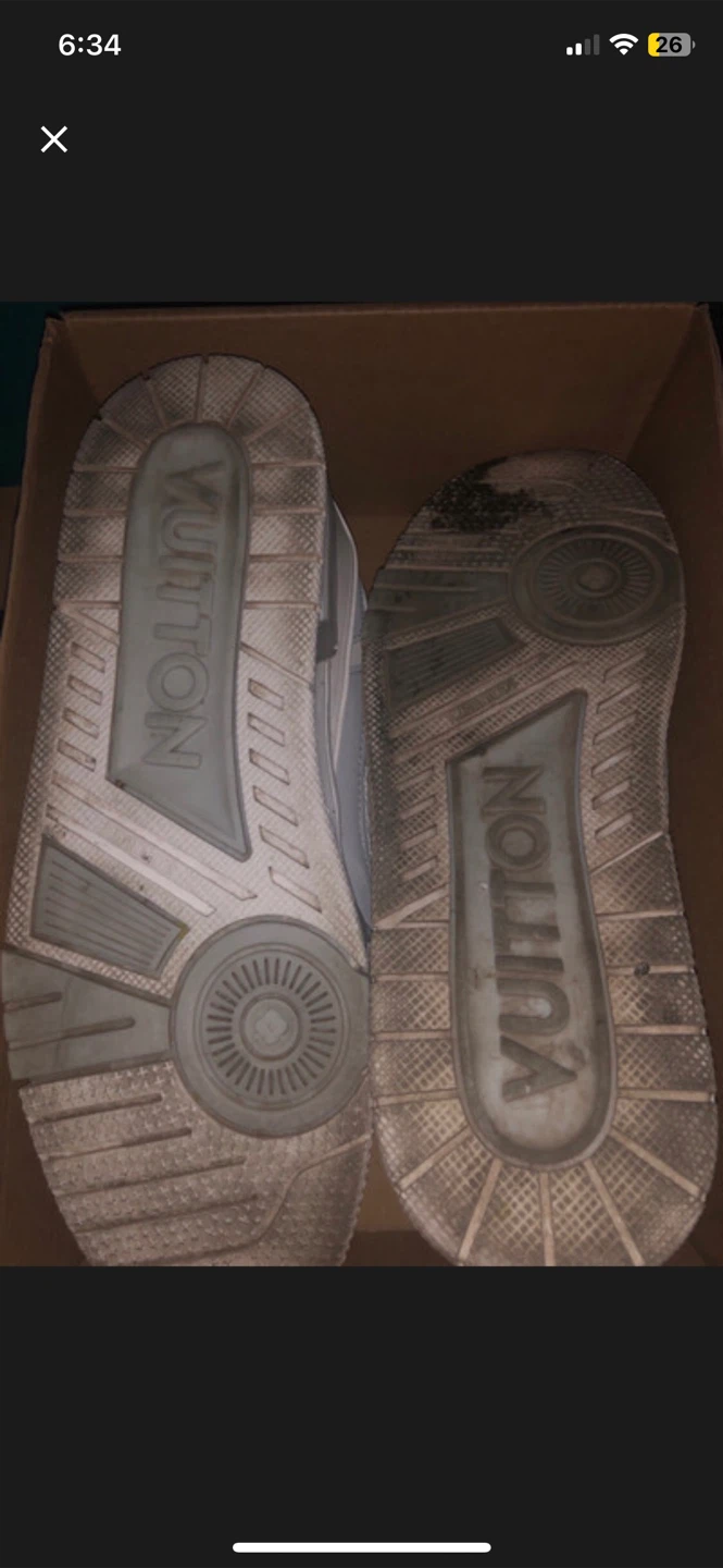 Louis Vuitton White/Grey Sneakers size 11 - photo 2
