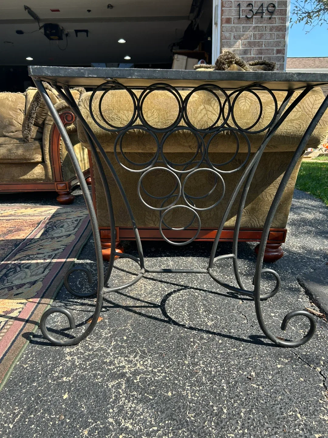 Tile Top Metal Accent Table image indicator(3)