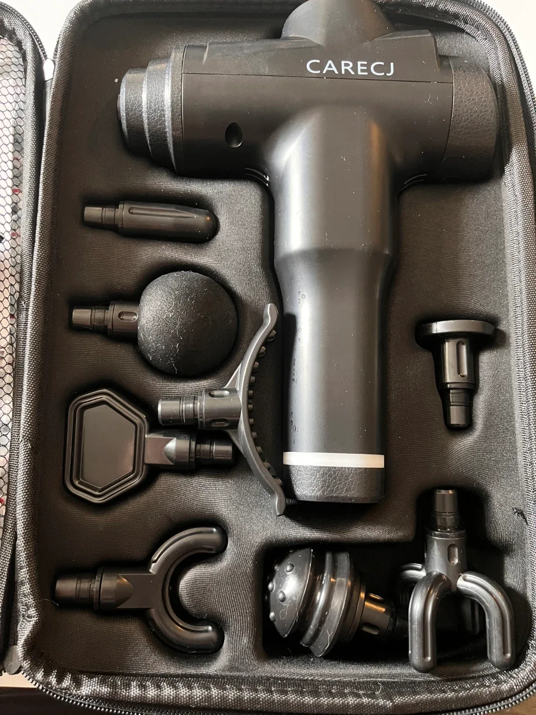 Massage Gun w/ Attachments & Case image indicator(2)