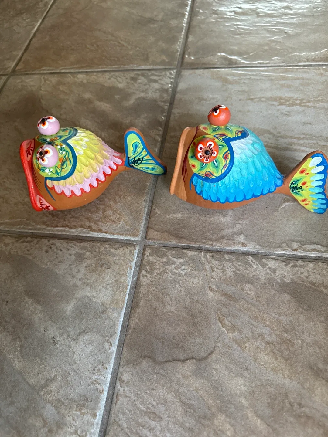 Pair of Handcrafted Fish insense holders from Cuba image indicator(2)