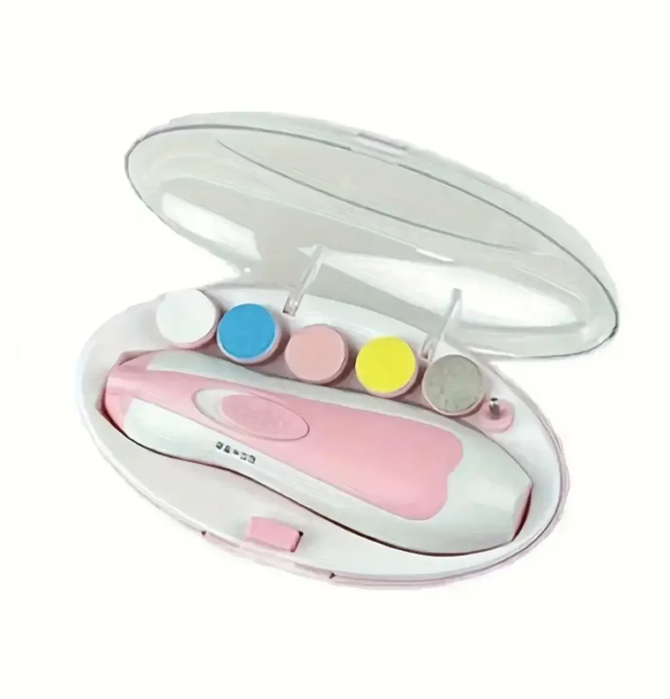 NEW Pink Electric Baby Nail File with 6 Grinding Heads thumbnail