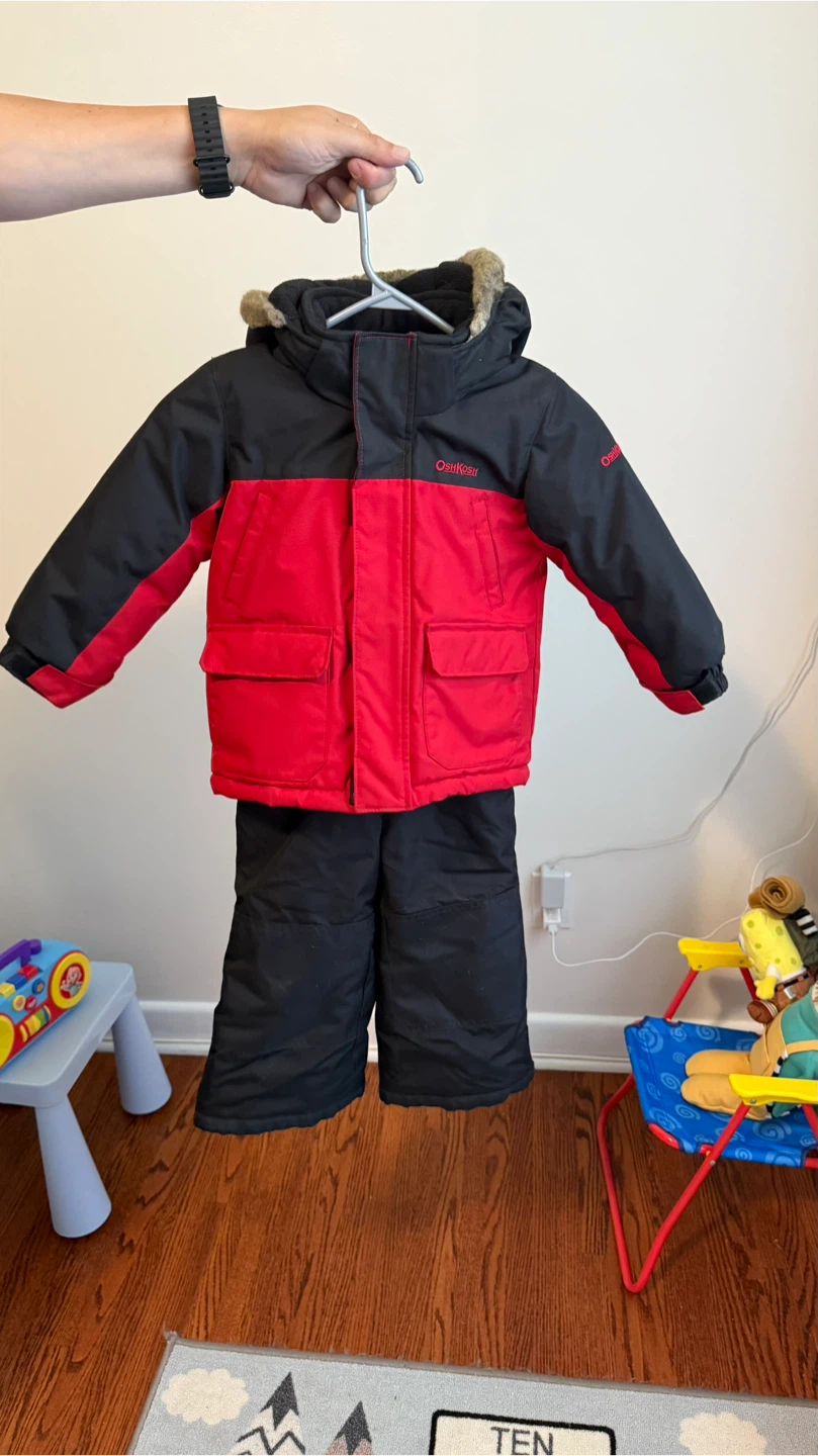 OshKosh Kids' Snowsuit - Black & Red