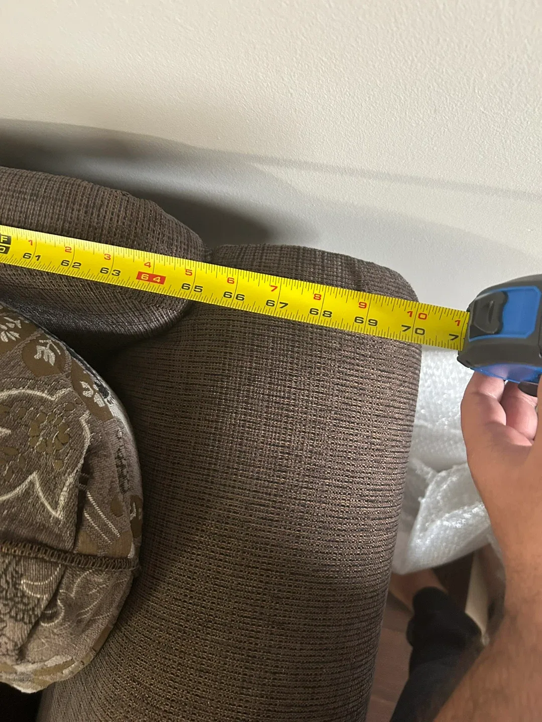 Brown Floral Patterned Loveseat Sofa image indicator(7)