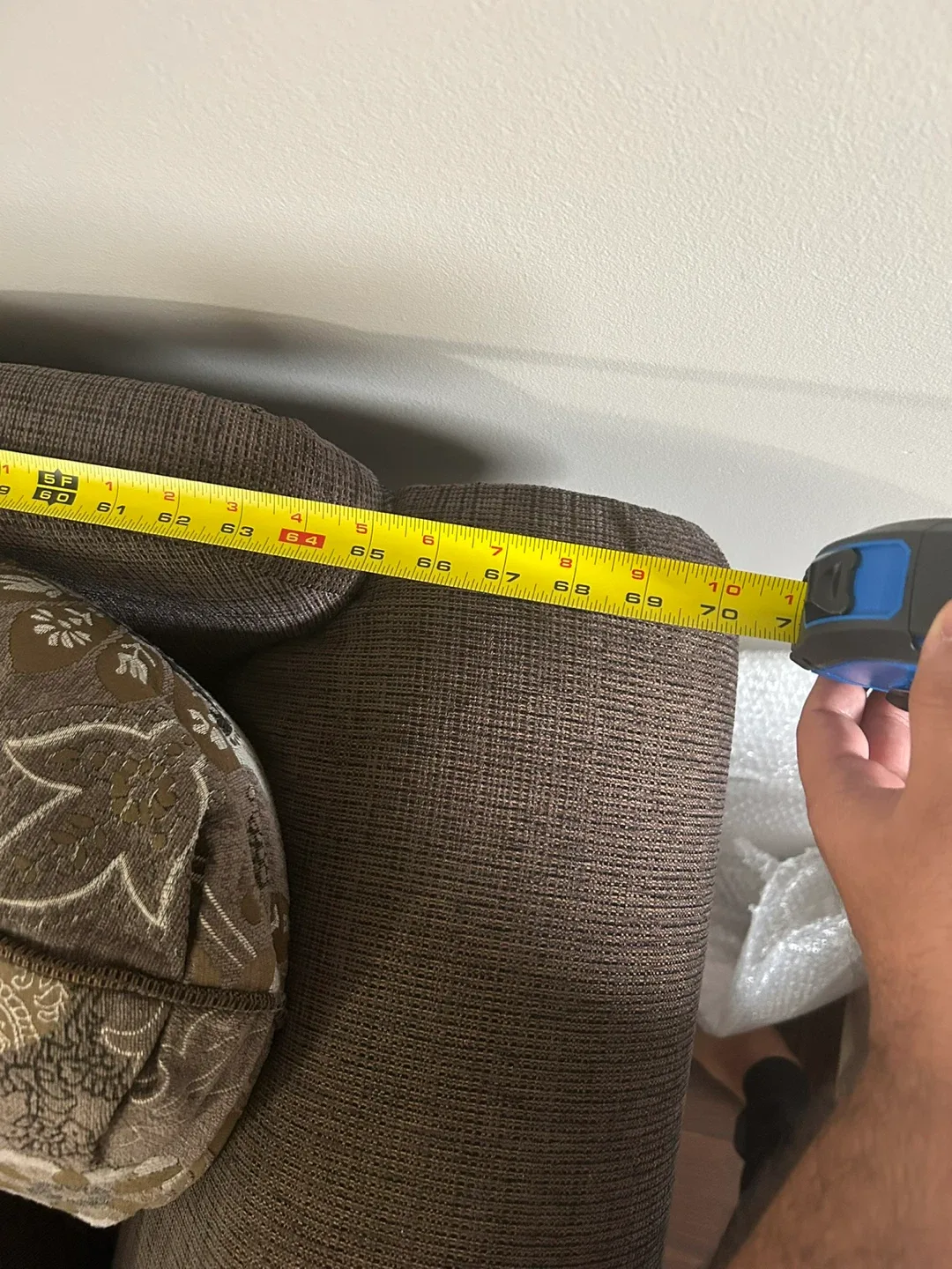 Brown Floral Patterned Loveseat Sofa image indicator(8)