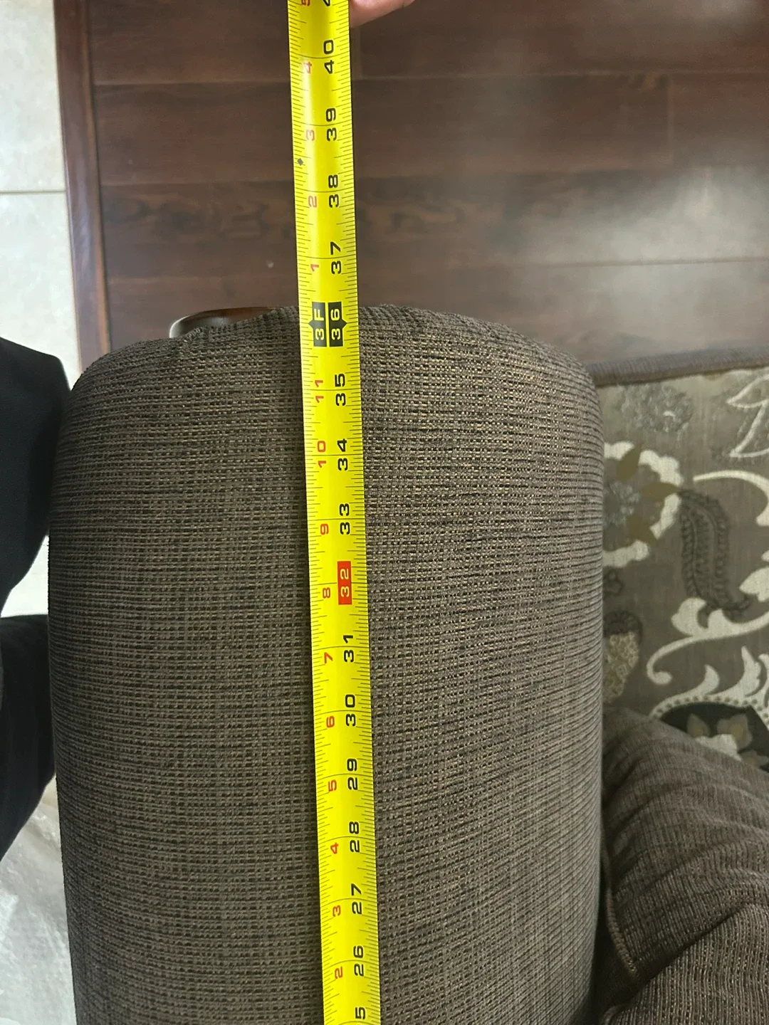 Brown Floral Patterned Loveseat Sofa image indicator(9)