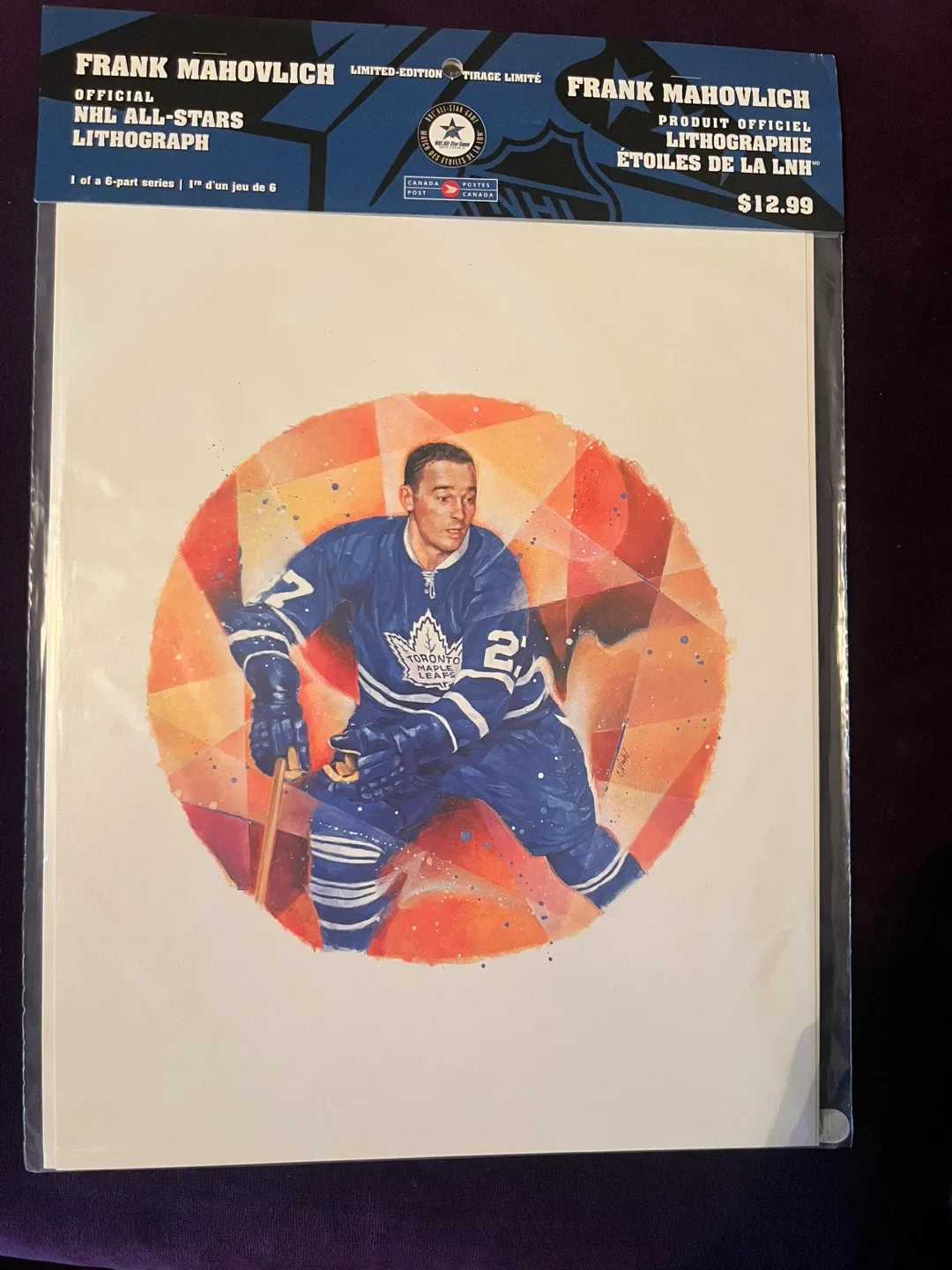 6 Canada Post NHL All-Stars Limited Edition Lithographs, image indicator(6)