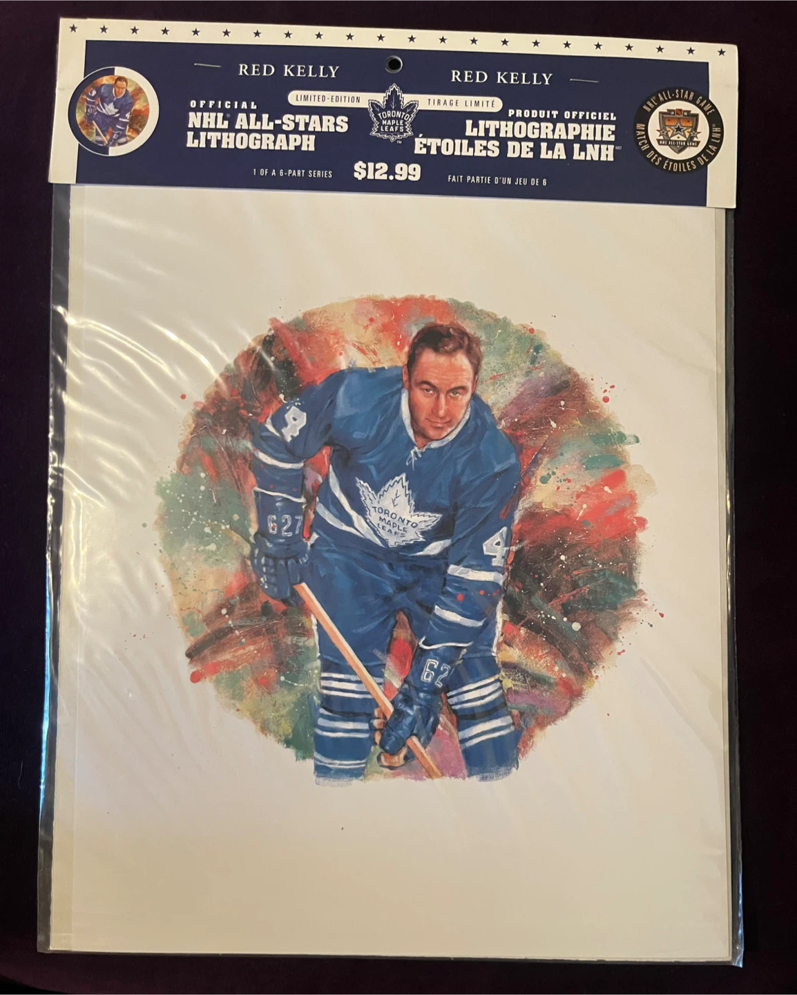6 Canada Post NHL All-Stars Limited Edition Lithographs, - photo 5