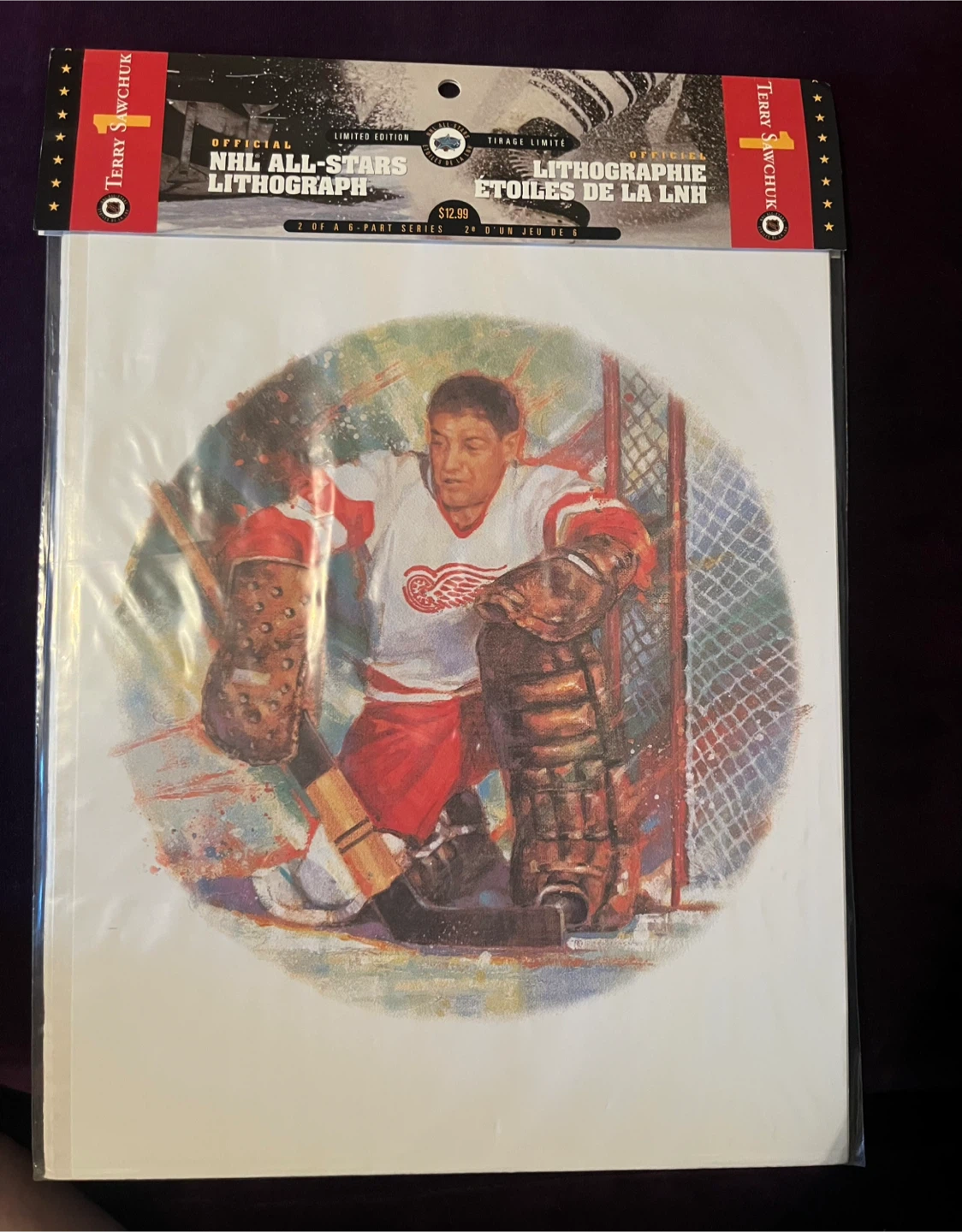 6 Canada Post NHL All-Stars Limited Edition Lithographs, - photo 3