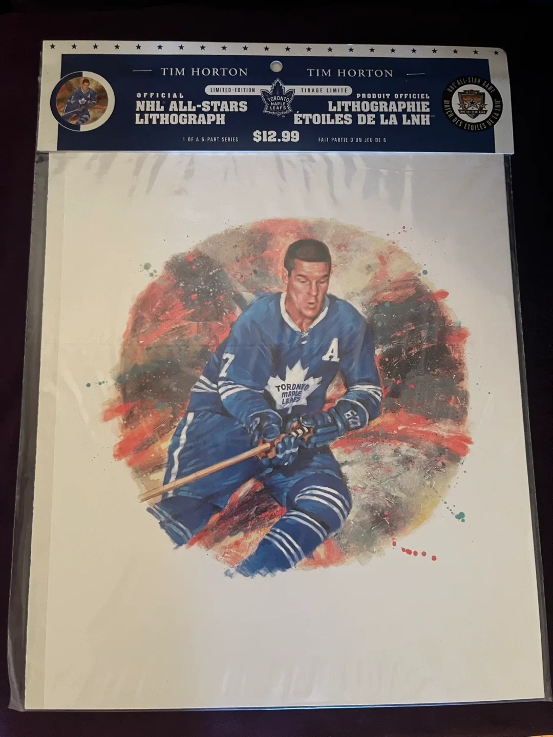 6 Canada Post NHL All-Stars Limited Edition Lithographs, image indicator(8)