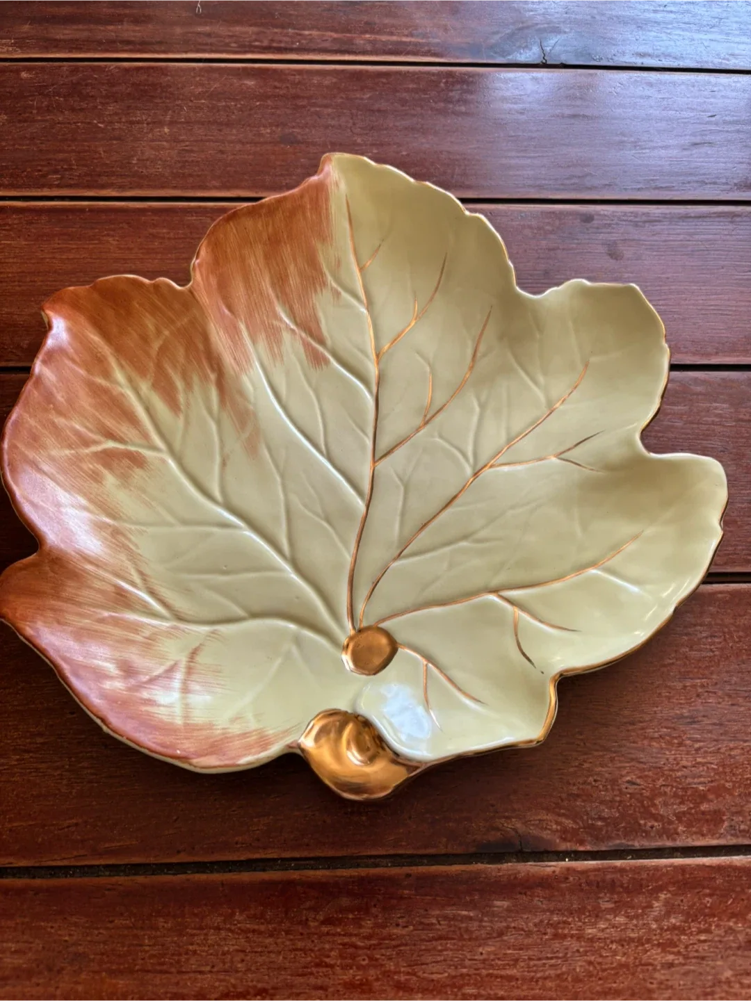 Decorative Leaf Plate- Porcelain by Royal Winston ( England) thumbnail