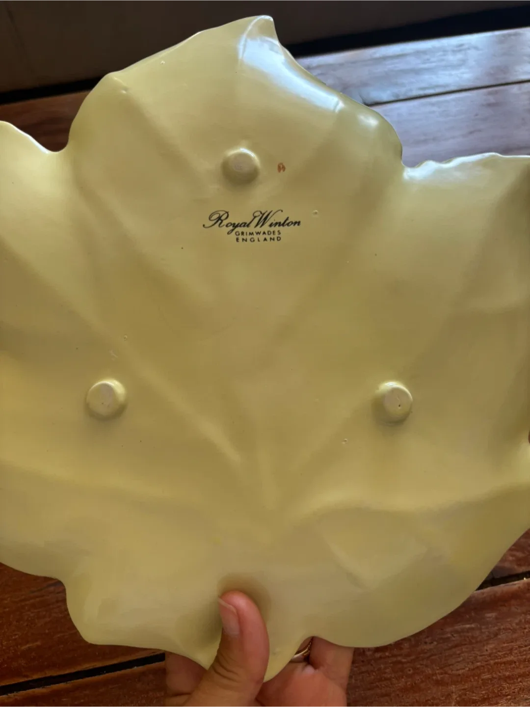 Decorative Leaf Plate- Porcelain by Royal Winston ( England) image indicator(8)